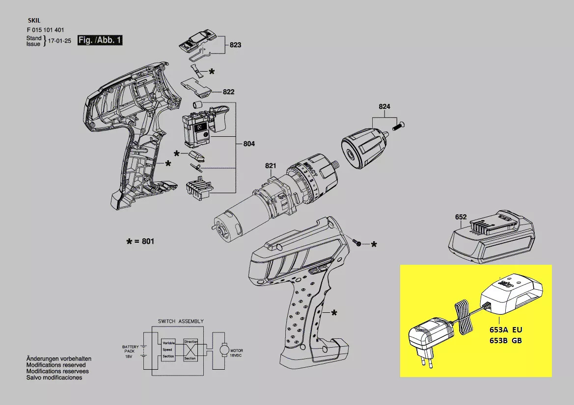 chargeur de batterie réf. 2610Z08496 Skil
